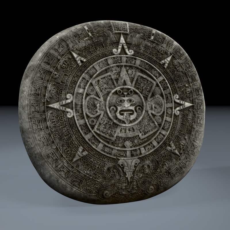 mayan calendar 3d model